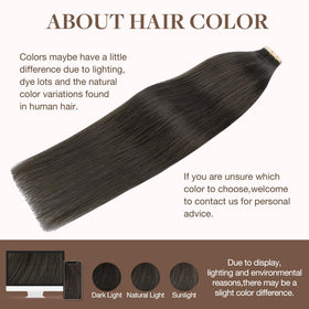 Extensions de cheveux GOO GOO montrant leur texture
