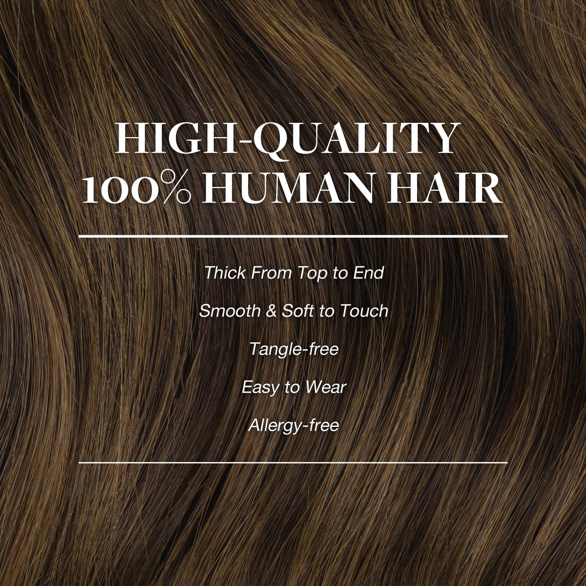 Extensions de cheveux GOO GOO posées sur une surface