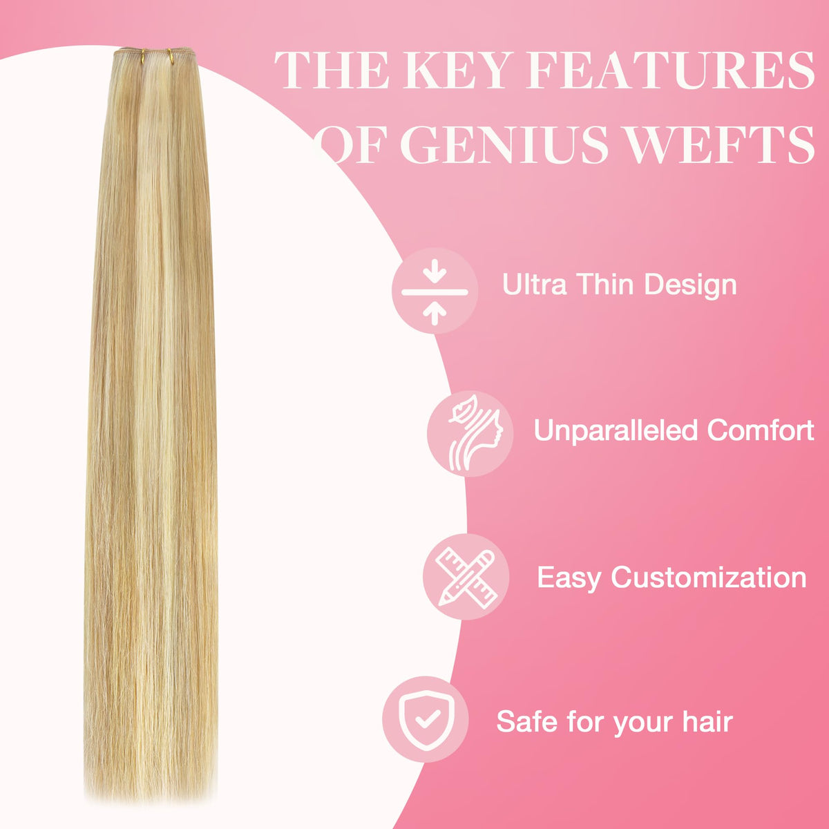 Extensions de cheveux GOO GOO posées sur une surface