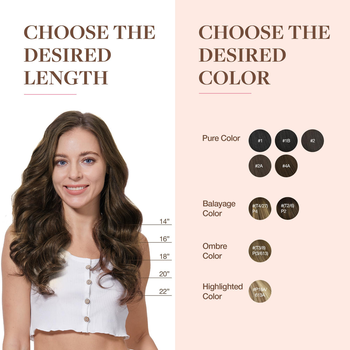 Extensions de cheveux GOO GOO posées sur une table