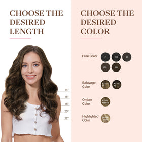 Extensions de cheveux GOO GOO posées sur une table