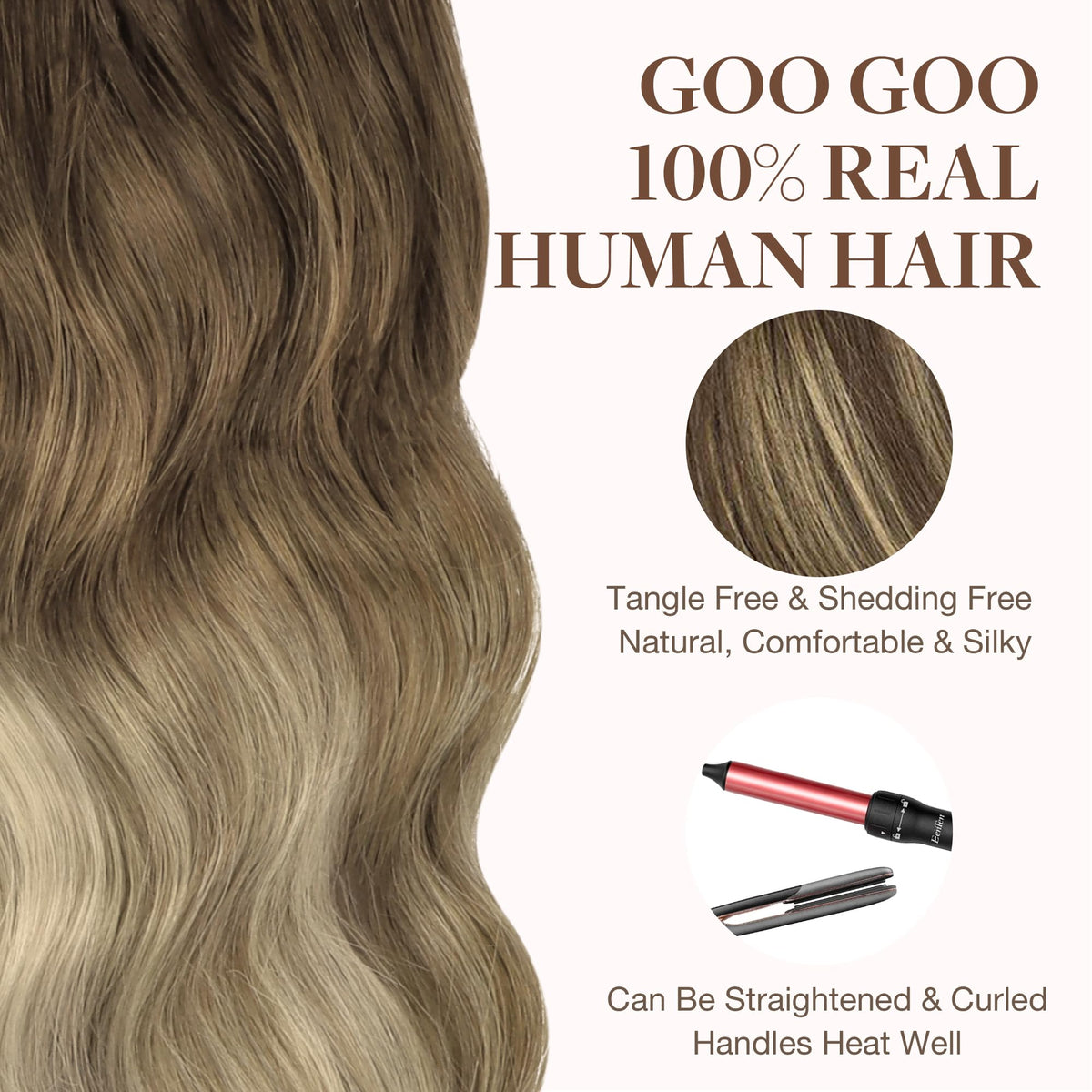 Extensions de cheveux GOO GOO prêtes à être coiffées