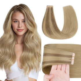 Extensions de cheveux GOO GOO Tape in 14 pouces couleur Ash Beige