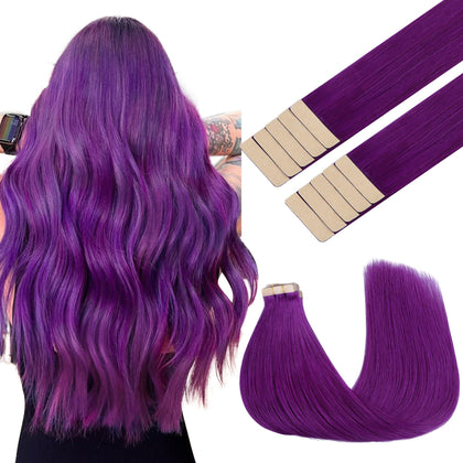 Extensions de cheveux GOO GOO violettes de 22 pouces, vue avant