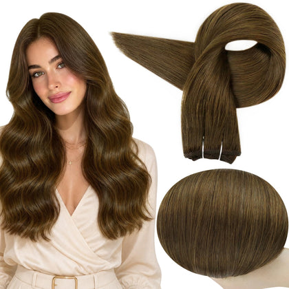 Extensions de cheveux humains Full Shine 20 pouces vue de face