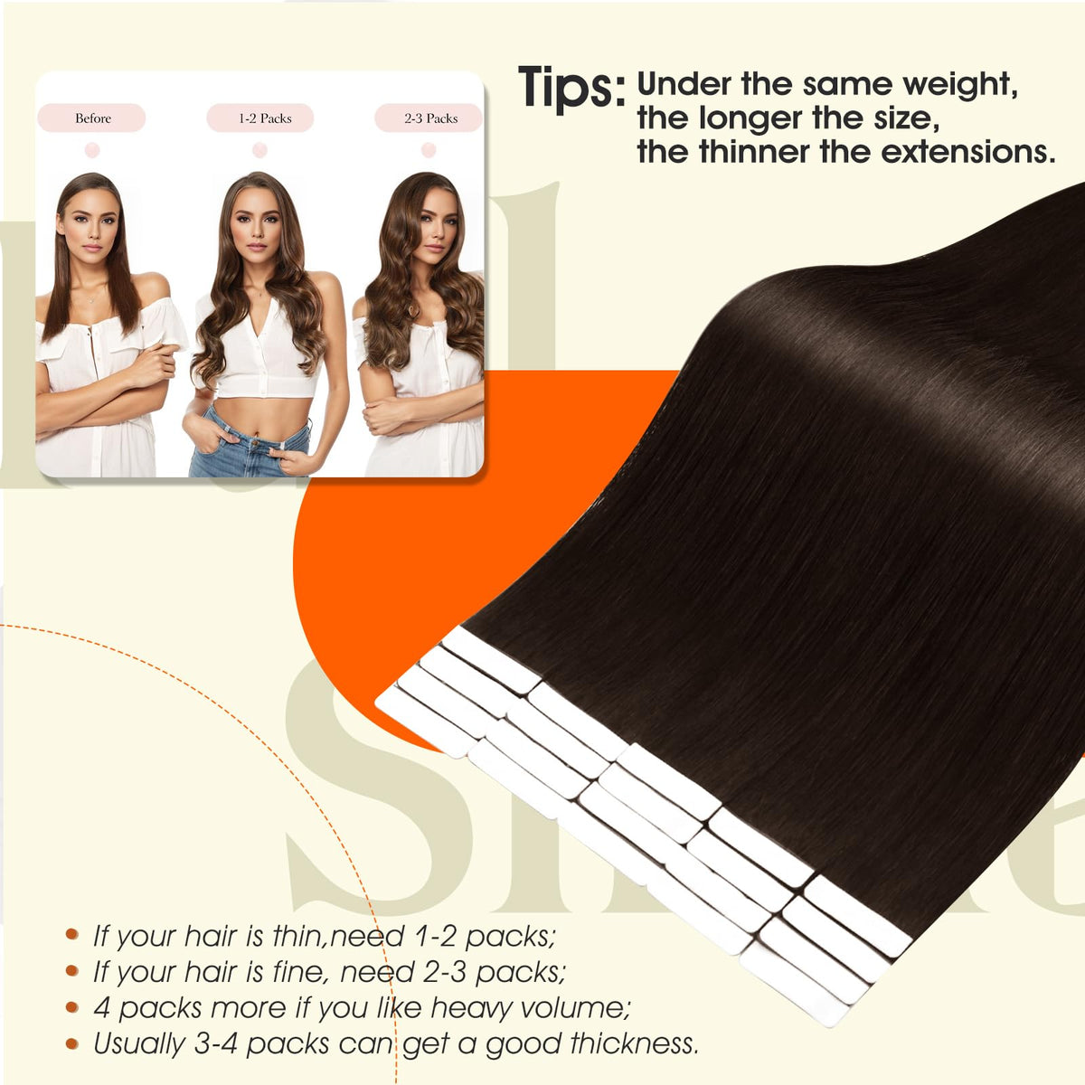 Extensions de Cheveux Human Hair sur un modèle, coiffure élégante