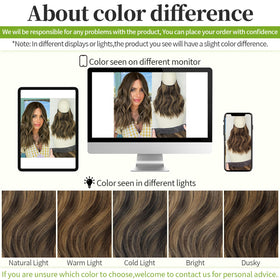 Extensions de cheveux KooKaStyle avec fil de pêche pour ajustement