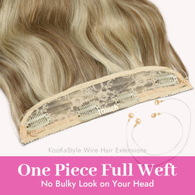 Extensions de cheveux KooKaStyle en situation sur mannequin