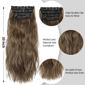 Extensions de cheveux LEEONS en position pliée