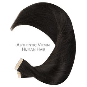 Extensions de cheveux marron foncé Wennalife, vue latérale