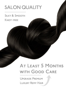 Extensions de cheveux mini tape posées sur un modèle