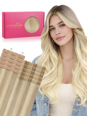 Extensions de cheveux mini tape Wennalife 20 pouces couleur ombre blond