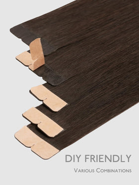 Extensions de cheveux mini tape Wennalife sur un support