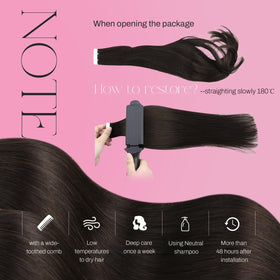 Extensions de cheveux Moresoo avant et après l'application