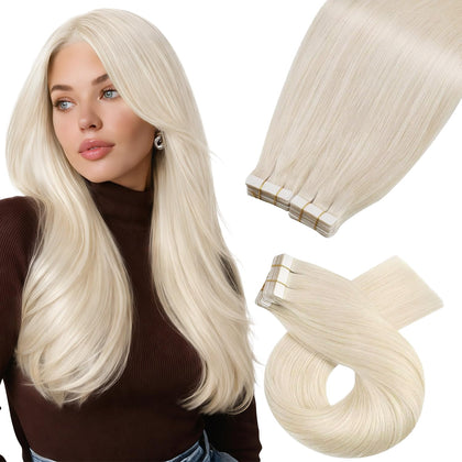 Extensions de Cheveux Moresoo Blonds de 18 Pouces vue de face
