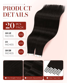 Extensions de cheveux Moresoo en bruns foncés sur un modèle