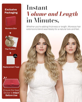 Extensions de cheveux Moresoo en style lisse