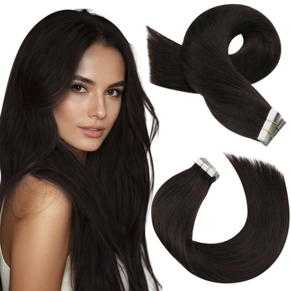Extensions de cheveux Moresoo marron foncé 24 pouces vue avant