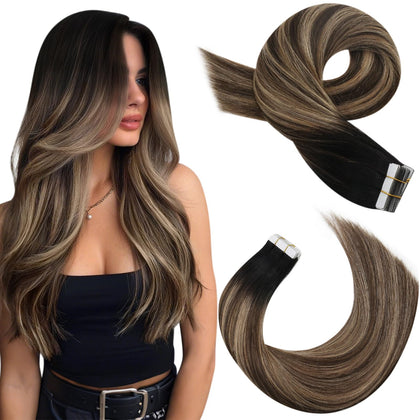 Extensions de cheveux Moresoo Ombre 18 pouces #1B/4/14 vue avant