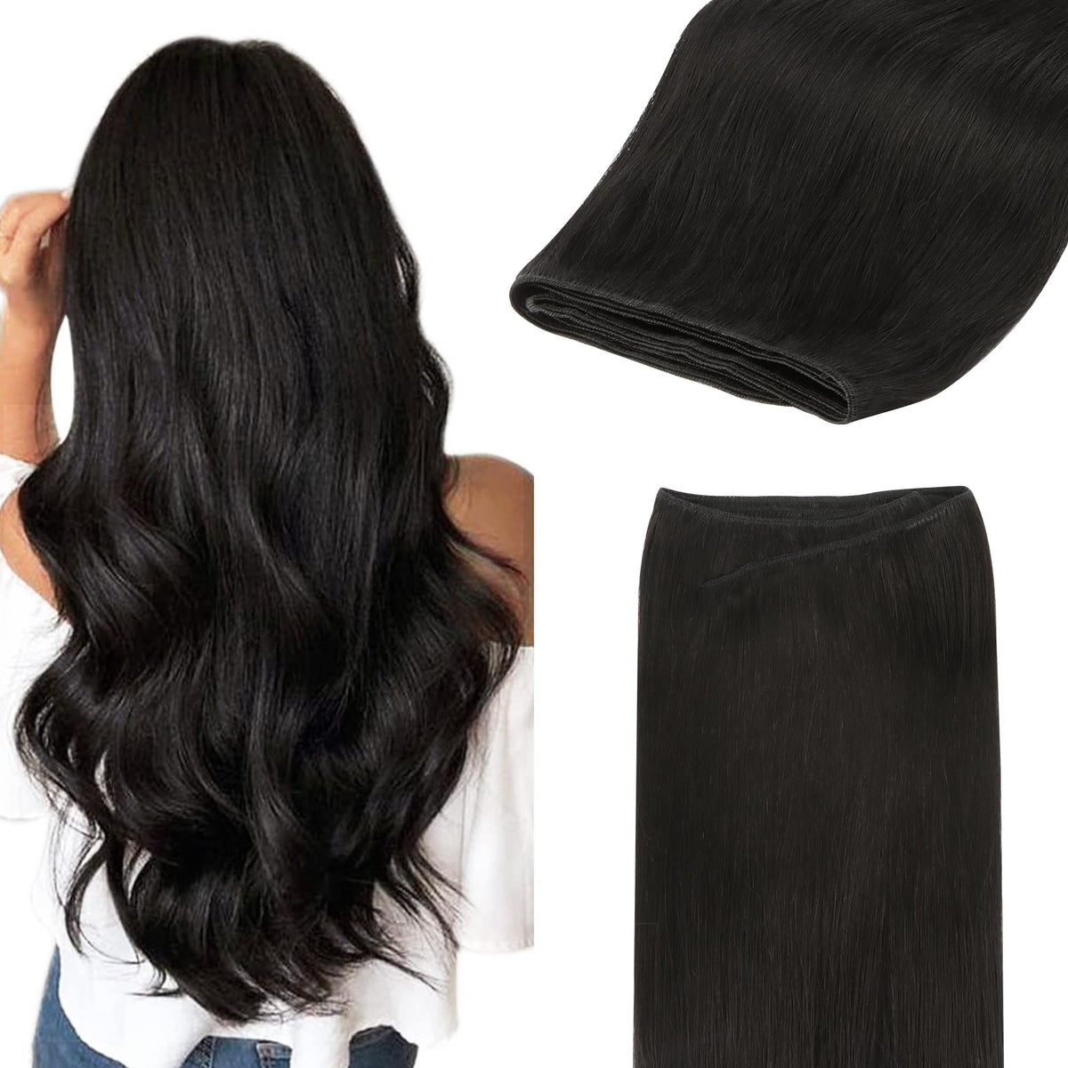 Extensions de cheveux réels GOO GOO 20 pouces vue avant