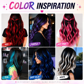 Extensions de cheveux RINBOOOL en utilisation lors d'une fête