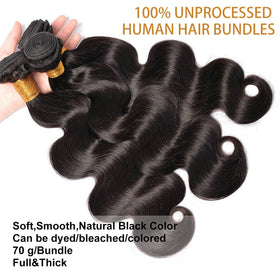 Extensions de cheveux Smoothair 8 pouces en vagues naturelles, vue de côté