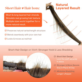 Extensions de cheveux Sunny Hair blonds 14 pouces, en usage quotidien