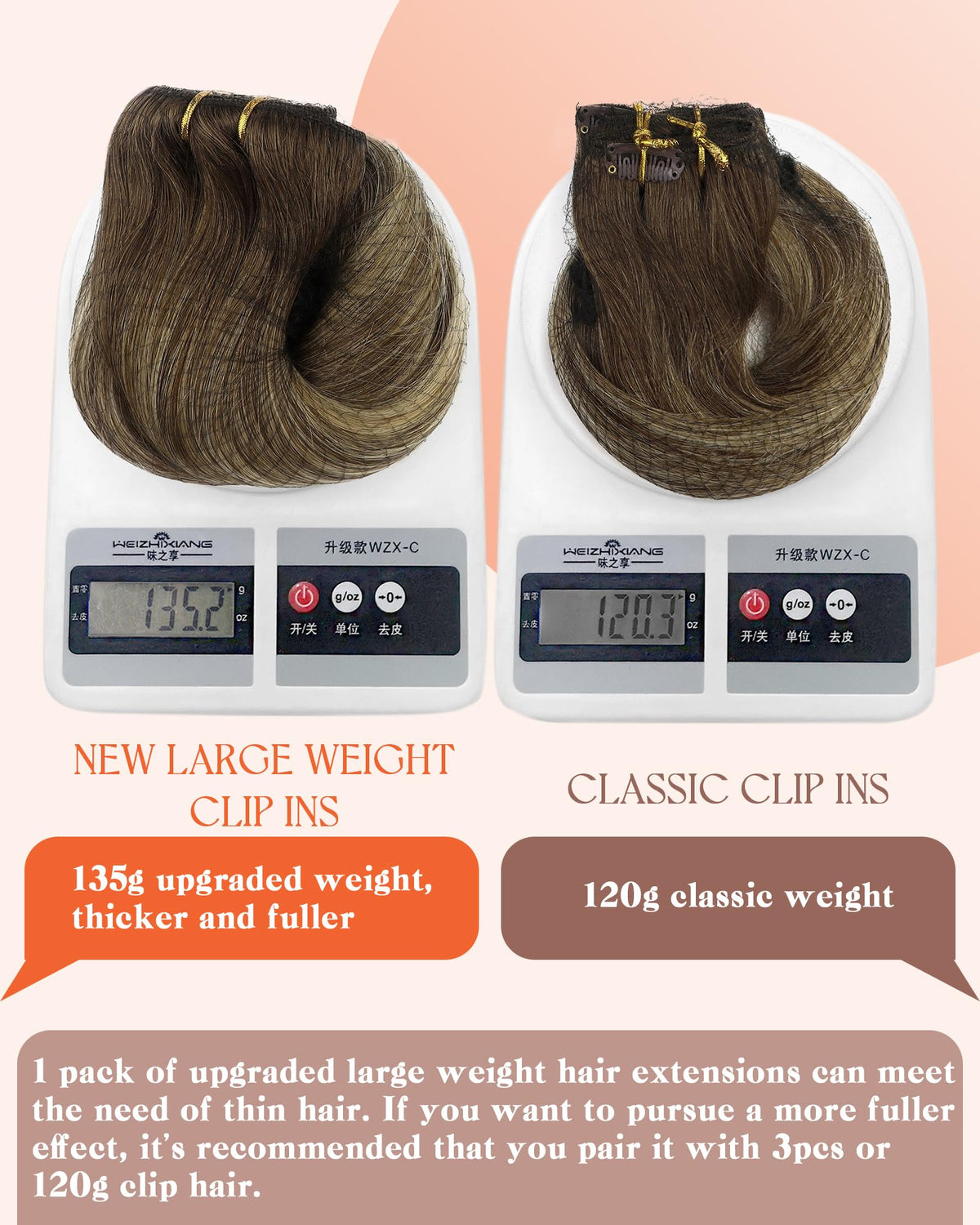 Extensions de cheveux Sunny Hair montrant la texture naturelle