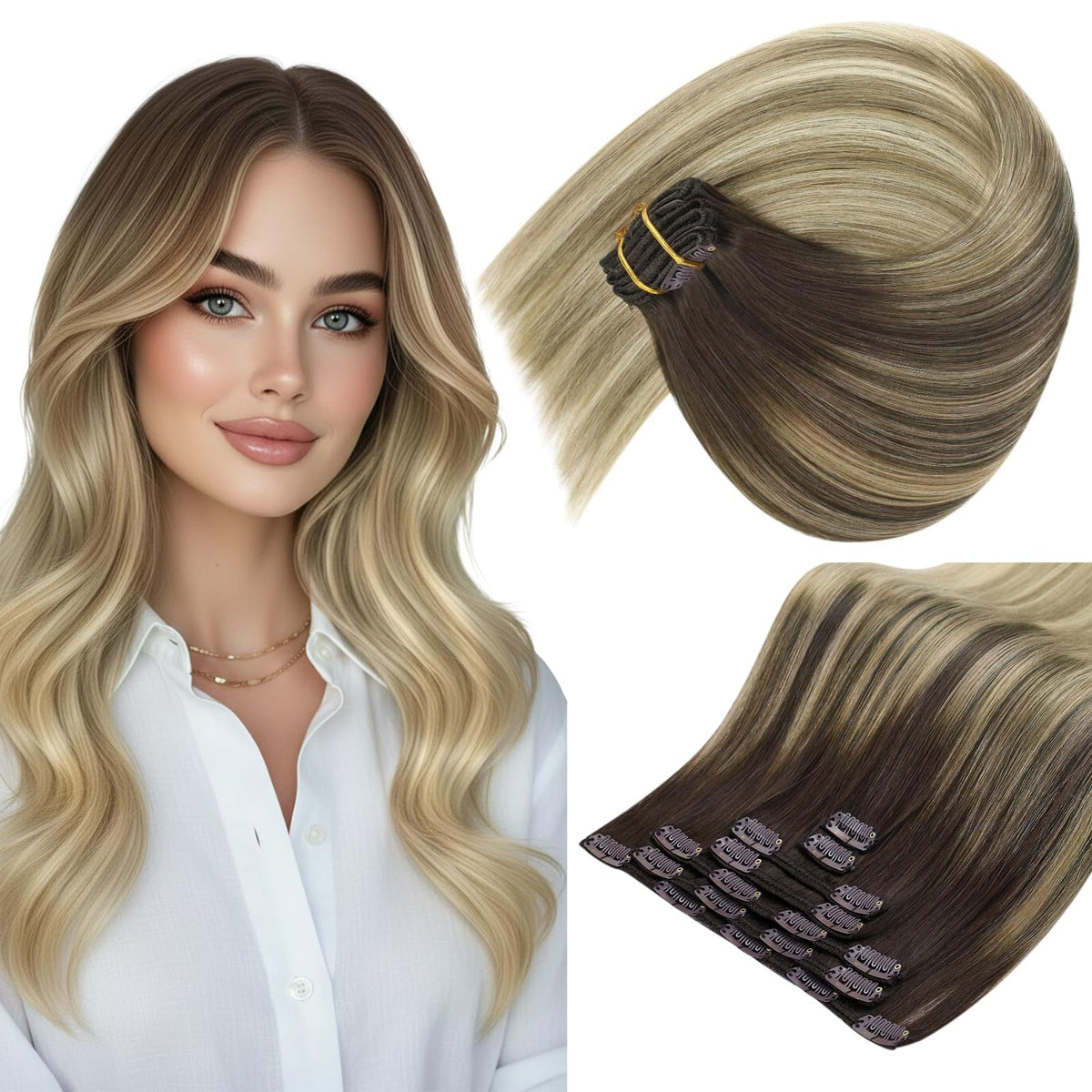 Extensions de cheveux Sunny Hair Ombre 22 pouces vue avant