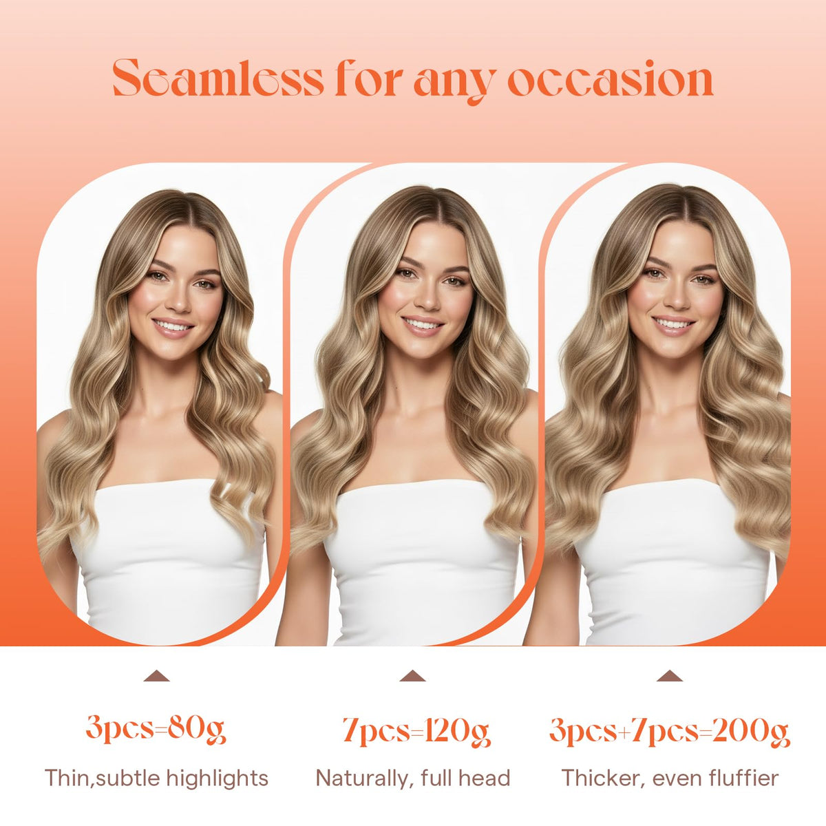 Extensions de cheveux Sunny Hair présentées avec des accessoires capillaires