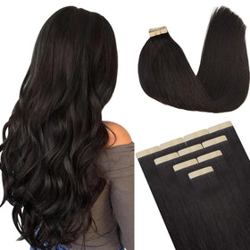Extensions de cheveux tape in DOORES en cheveux naturels, vue avant