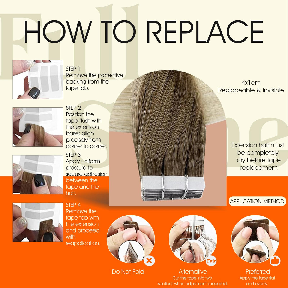 Extensions de cheveux tissées Full Shine en brun blond glacé sur modèle