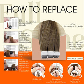 Extensions de cheveux tissées Full Shine en brun blond glacé sur modèle