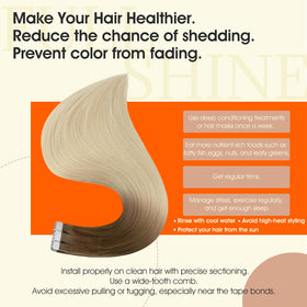 Extensions de cheveux tissées Full Shine montrant la texture douce