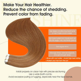 Extensions de cheveux tissées Full Shine montrant la texture naturelle
