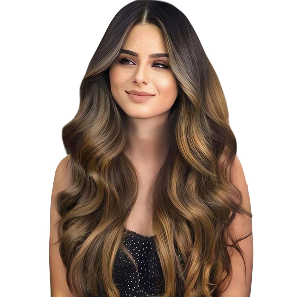 Extensions de cheveux Wennalife 10 pouces ombre brun foncé à châtaigne clair