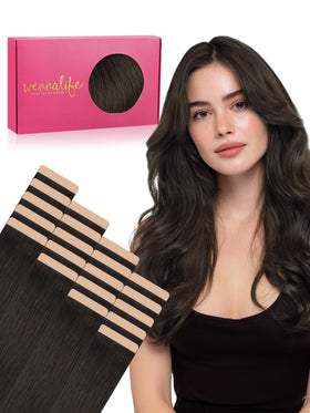 Extensions de cheveux Wennalife 14 pouces marron foncé vue avant