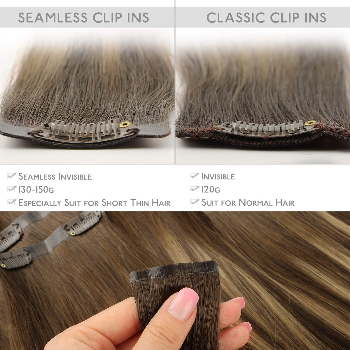 Extensions de cheveux Wennalife 14 pouces présentées dans leur emballage