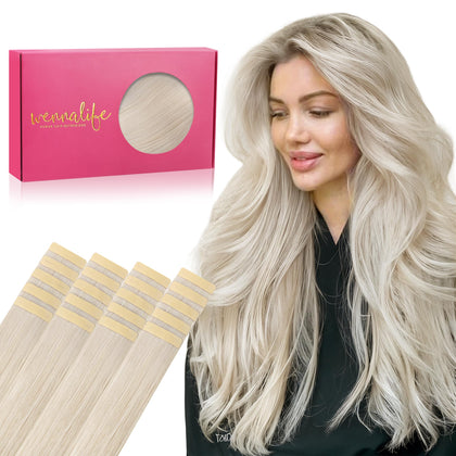 Extensions de cheveux Wennalife 18 pouces blond platine, vue avant