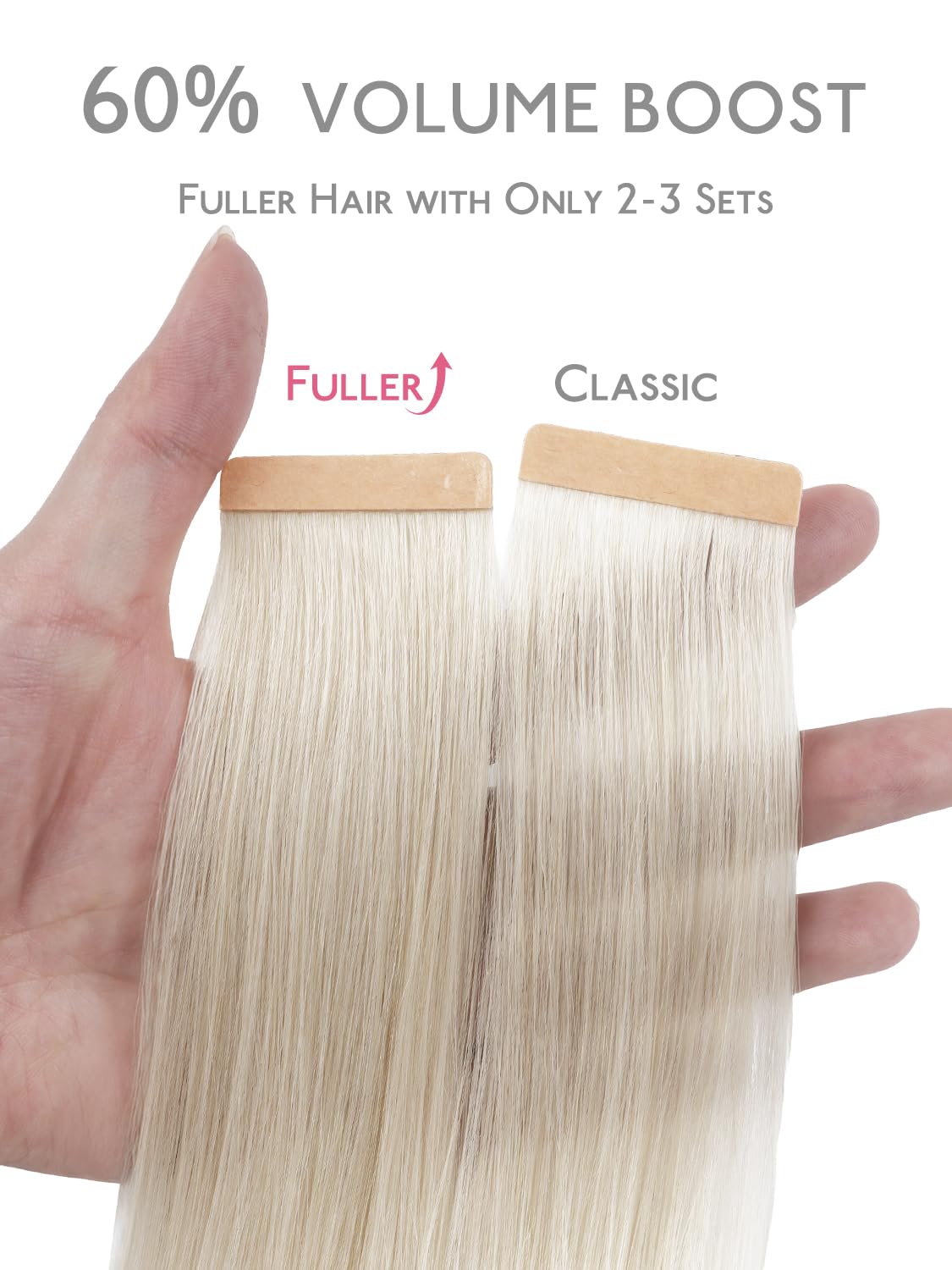 Extensions de cheveux Wennalife 22 pouces blonde platine en emballage
