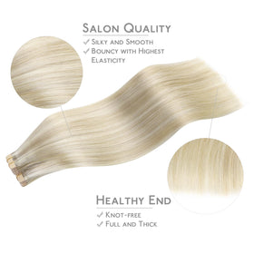 Extensions de cheveux Wennalife 40pcs en utilisation