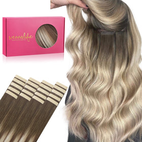 Extensions de cheveux Wennalife 50g 18 pouces platine blond vue de face