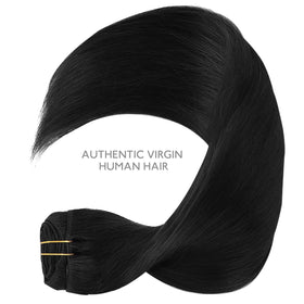 Extensions de cheveux Wennalife avant et après application sur cheveux naturels