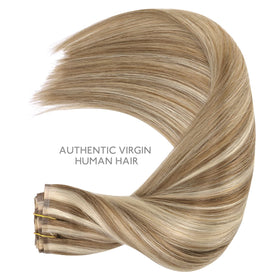 Extensions de cheveux Wennalife avec mise en scène sur une table