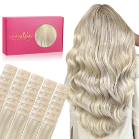 Extensions de cheveux Wennalife blond cendré 24 pouces vue avant