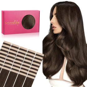 Extensions de cheveux Wennalife chocolat 20 pouces vue avant