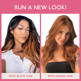 Extensions de cheveux Wennalife Dirty Ginger sur un support