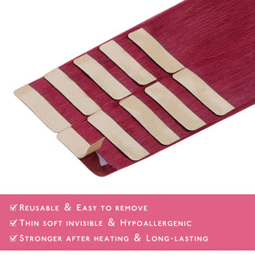 Extensions de cheveux Wennalife, échantillon de couleur rouge bordeaux