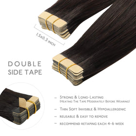 Extensions de cheveux Wennalife en application sur cheveux