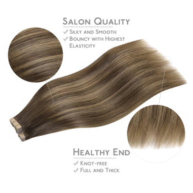 Extensions de cheveux Wennalife en application sur cheveux